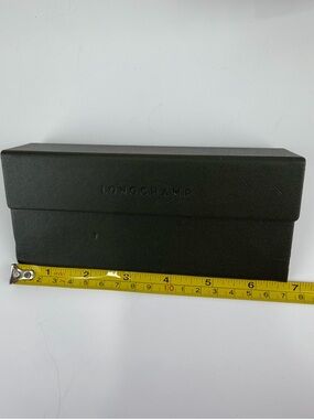 Longchamp Dark Olive Green Eyeglass / Sunglasses Case Hard Shell